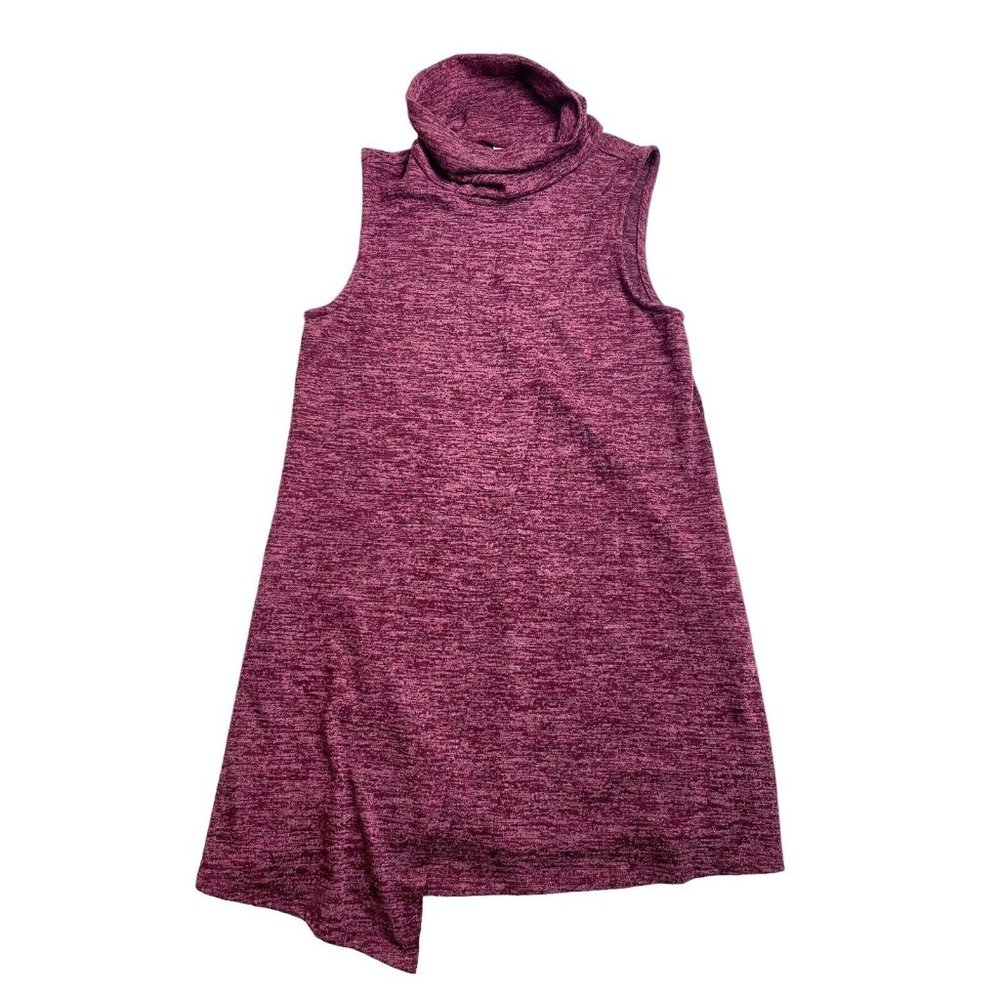 Joe B By Joe Benbasset A Line Dress Womens Size L Maroon Sleeveless Cross Front